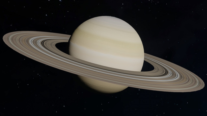   Plano Saturno en ilustración gráfica