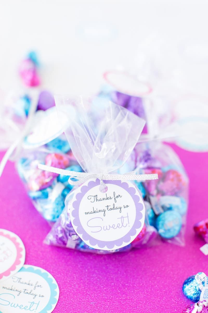 Etiquetas imprimibles para baby shower con dulces