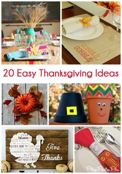 20 Easy Thanksgiving Craft Idéer perfekt för sista minuten Thanksgiving-dekoration
