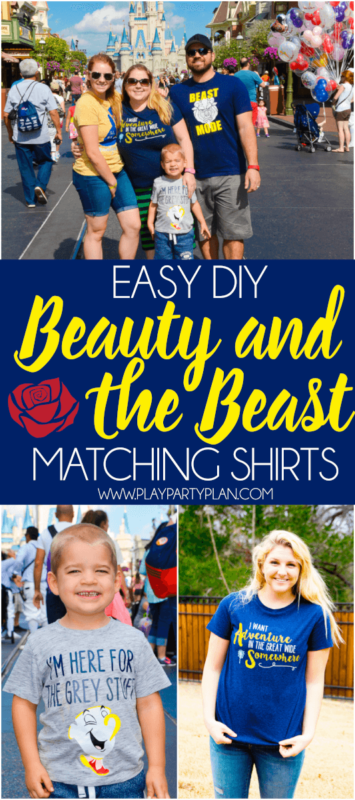 Beauty and the Beast DIY Shirts