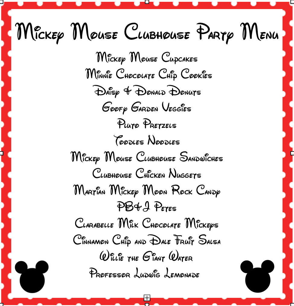 Mickey Mouse Party Food Ideas iz playpartyplan.com #MickeyMouse #party #food #Disney