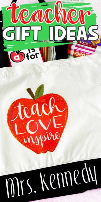 Personalized Back to School Teacher Gifts with Cricut