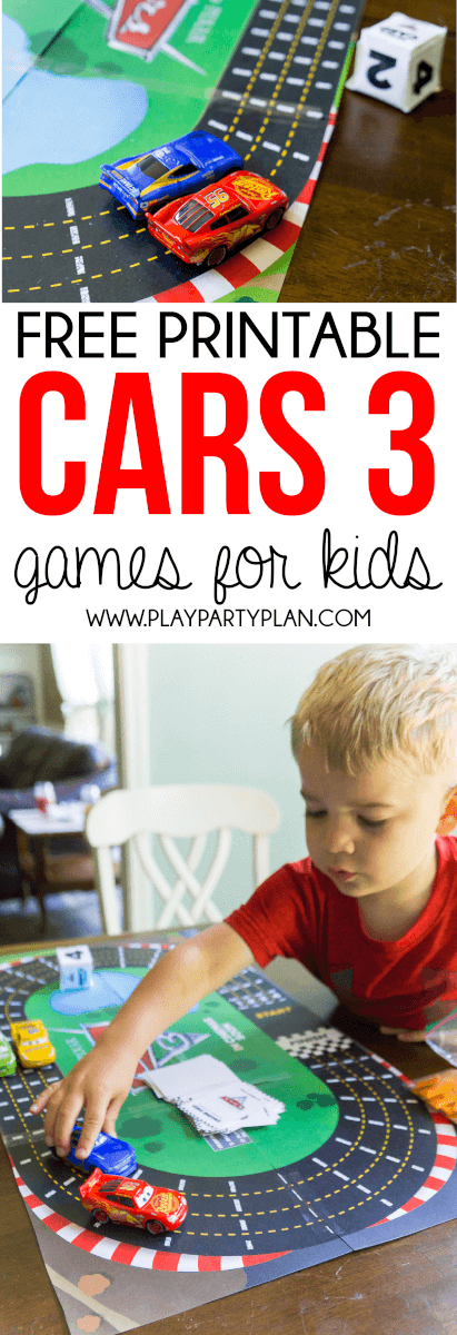 बच्चों के लिए नि: शुल्क मुद्रण योग्य डिज्नी पिक्सर कारें 3 खेल!