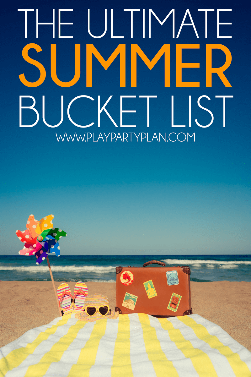 Ideias de listas de férias de verão para todas as idades
