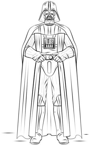 Dibuixos per pintar de Darth Vader Star Wars
