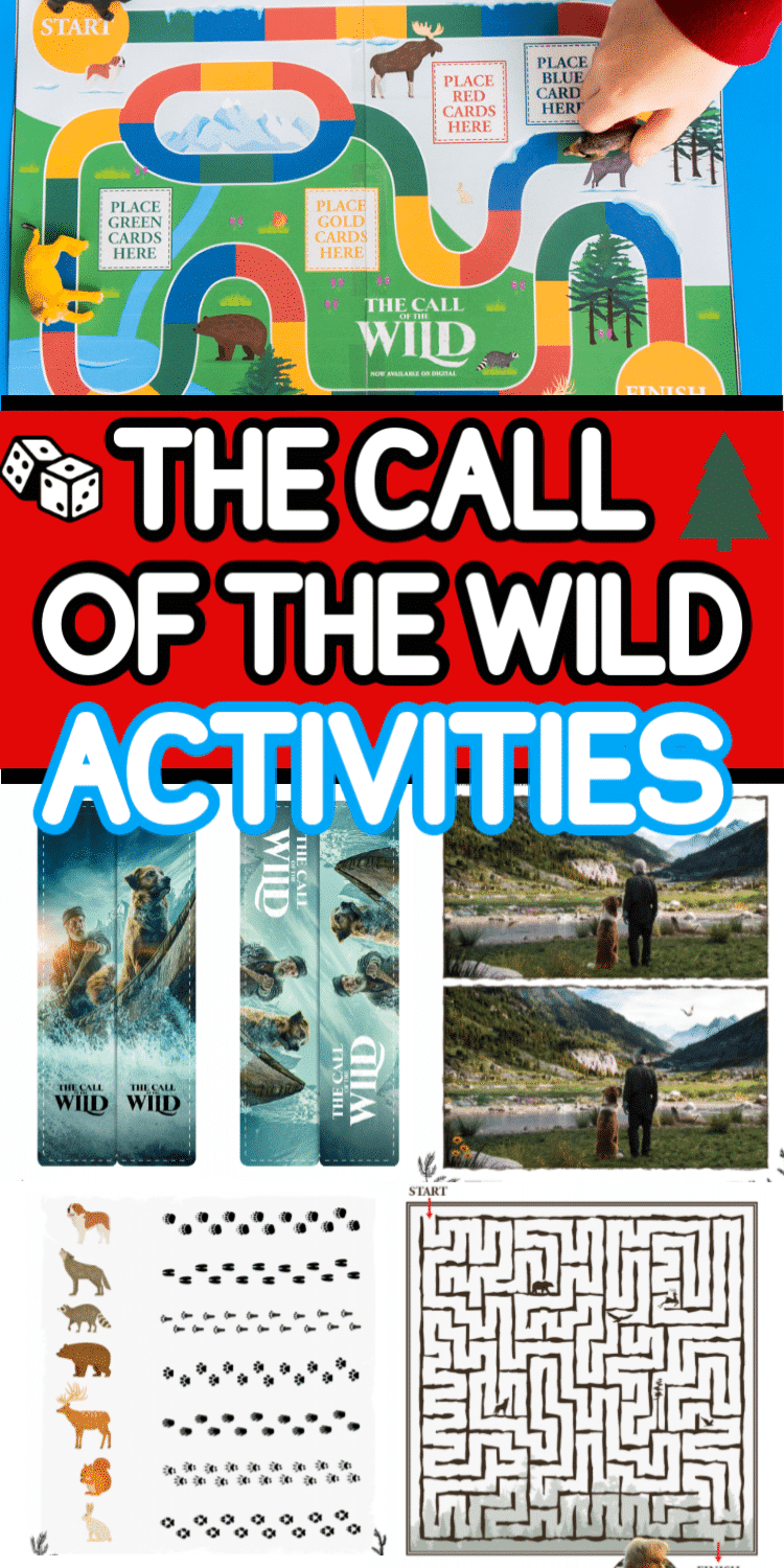 Aquestes activitats imprimibles de Call of the Wild són perfectes per a una nit de cinema Call of the Wild amb tota la família. Simplement imprimeix, juga i mira!