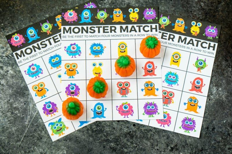 Jogos divertidos de bingo de Halloween para crianças