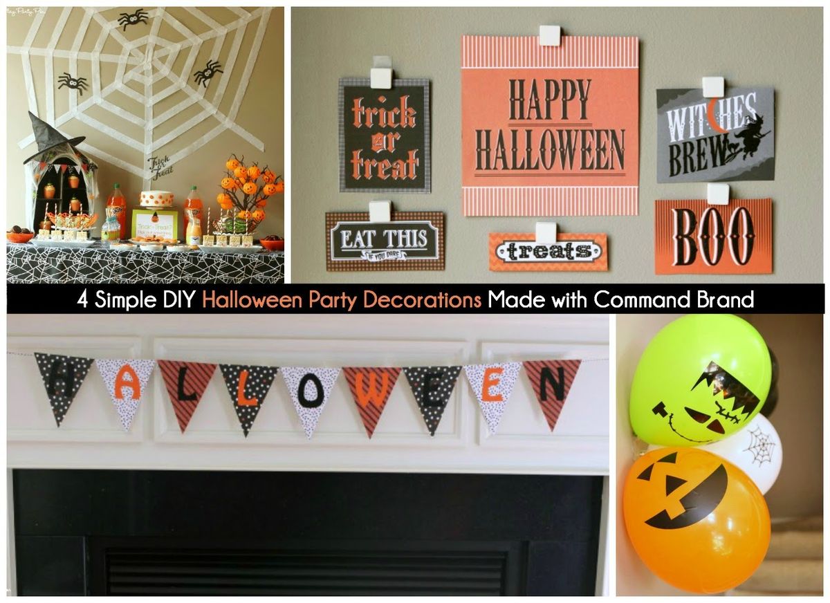 Idéias fáceis de decoração de festa de Halloween DIY para transformar sua festa de Halloween de horrível em assustadoramente grande