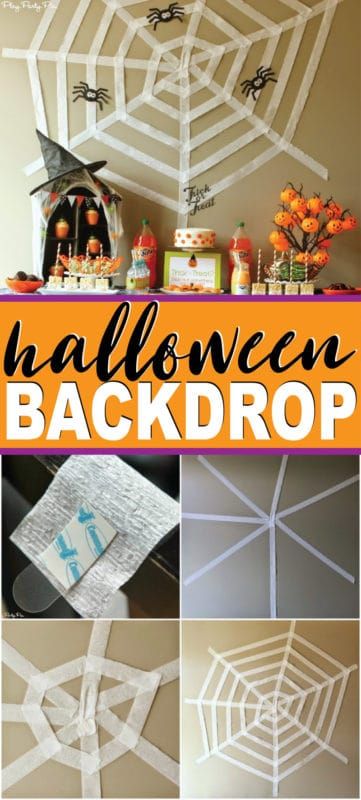Ideas fáciles de decoración y telón de fondo de Halloween