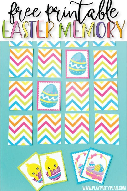 Aquest joc de memòria de Pasqua per imprimir gratuït és un dels jocs de Pasqua més macos per a nens. Perfecte per a jardins d