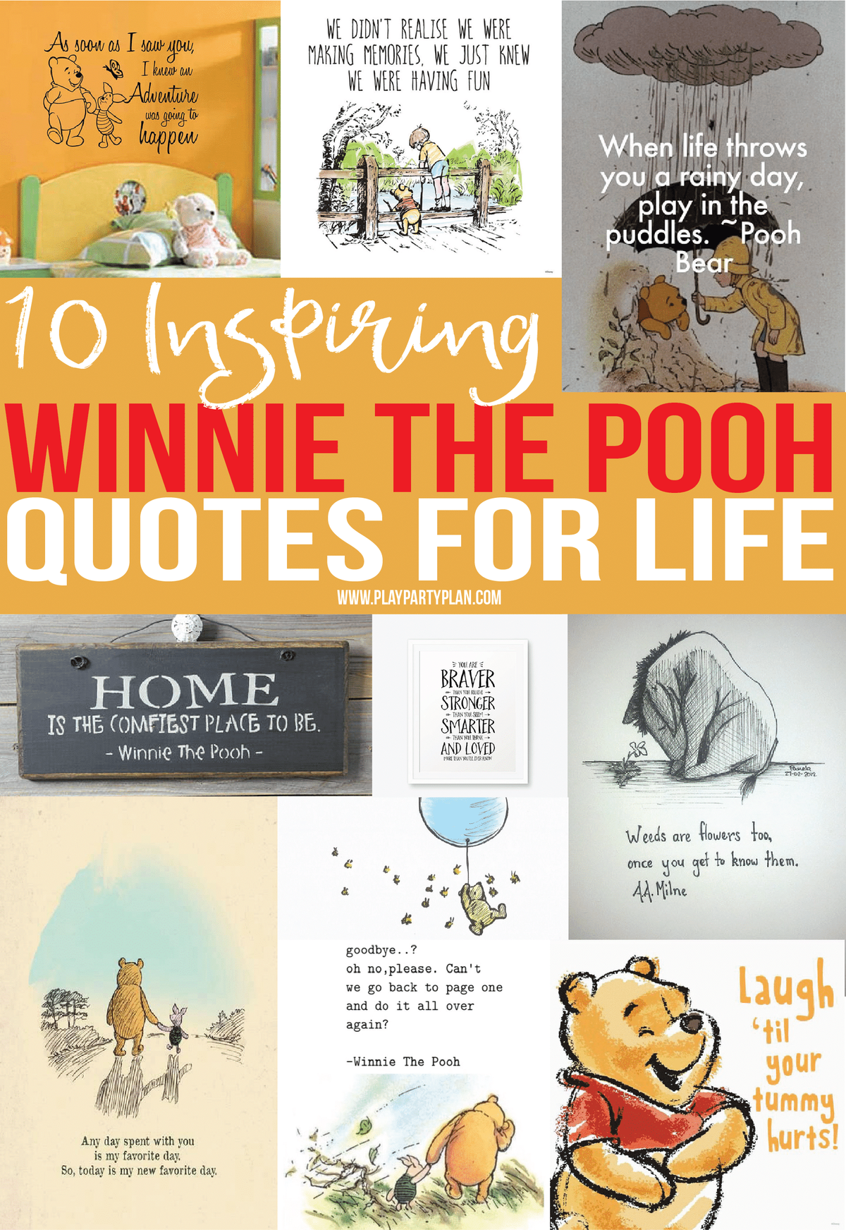 Les millors cites de Winnie the Pooh sobre amor, amistat i aventures i molt més.