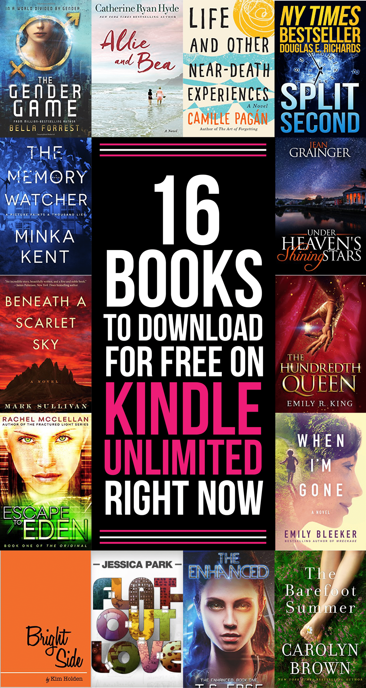 16 flotte gratis Kindle-bøker å lese med Kindle Unlimited! Et helt års verdi av bøker som du kan legge til i Kindle-bokhyllene dine! Gleder meg til å lese # 8!