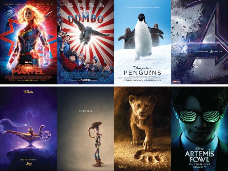 Lista filmów Disneya Disneya, które ukażą się w 2019 roku