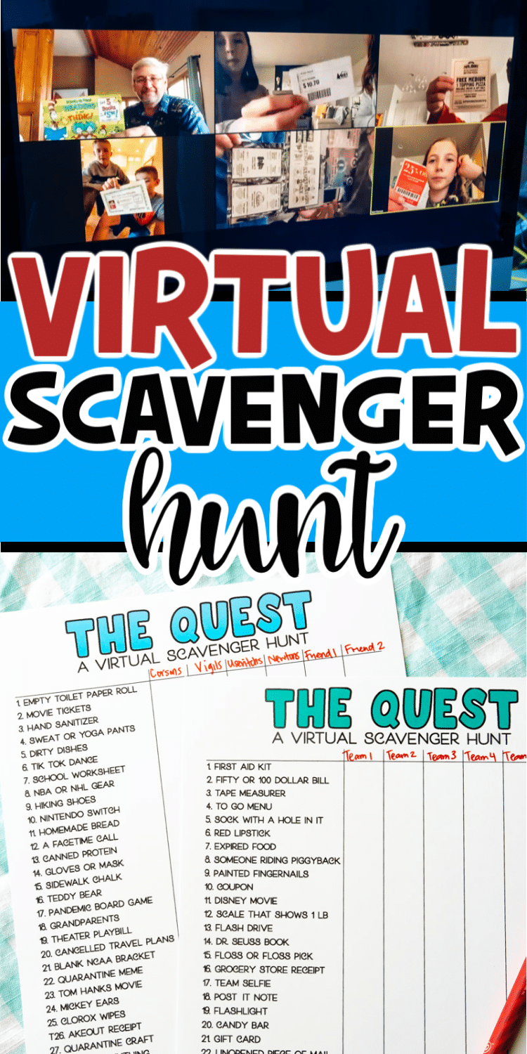 Une chasse au trésor virtuelle est un moyen très amusant de se connecter virtuellement avec vos amis et votre famille! Imprimez l