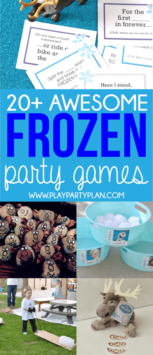 ¡Juegos de Frozen y juegos de fiesta de Frozen para todas las edades, todas las fiestas y todas las ocasiones!