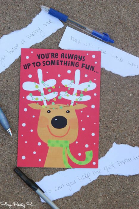Cartão de Natal Balderdash, uma ideia tão hilária de jogo de festa de Natal de www.playpartyplan.com