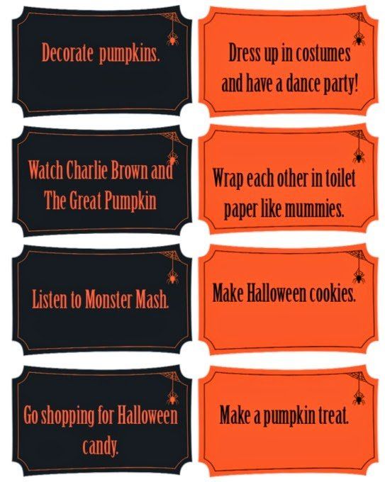 Všechny druhy zábavných halloweenských aktivit pro děti, včetně skvělého nápadu na Halloweenský odpočítávací kalendář