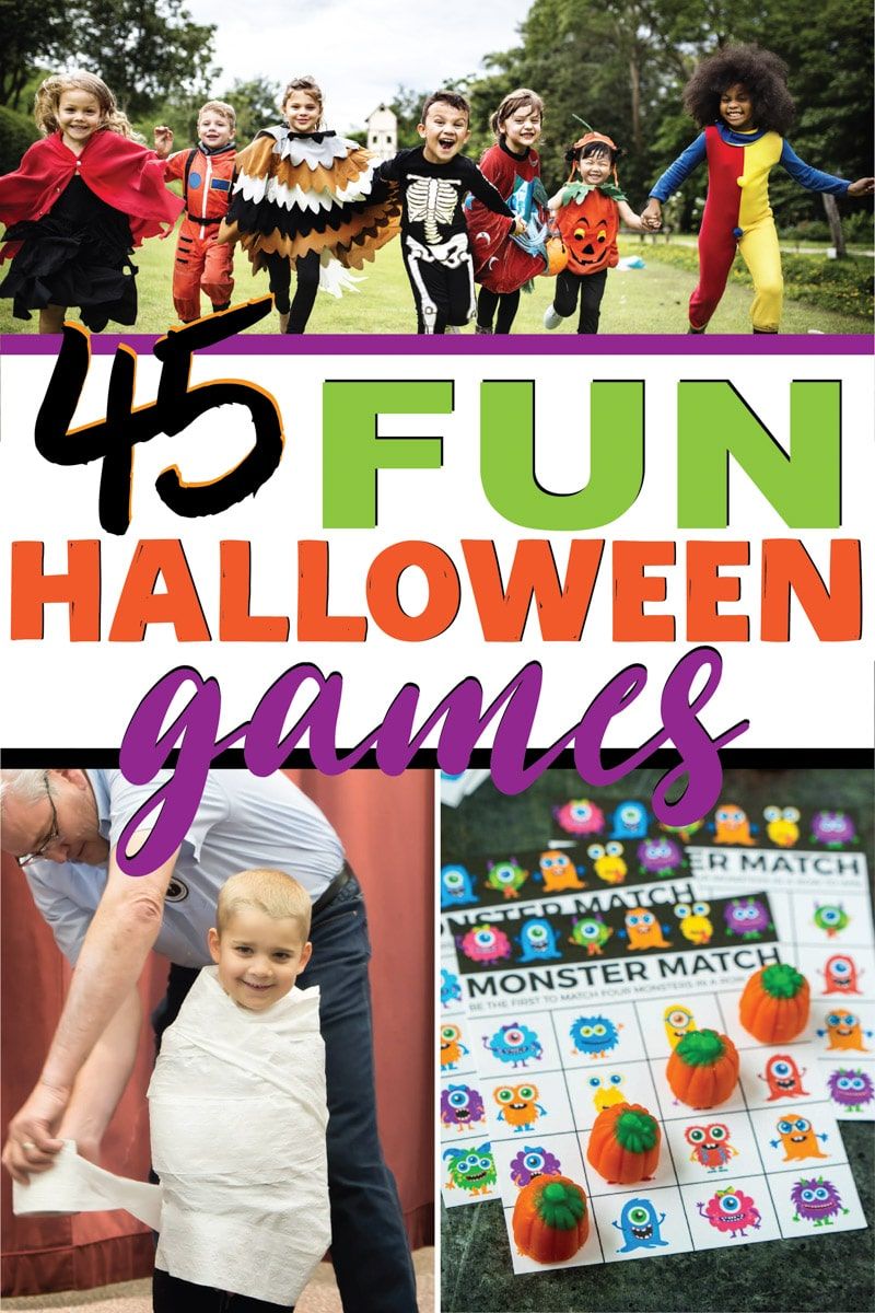 Çocuklar, yetişkinler ve gençler için en iyi 45 Cadılar Bayramı oyunu! Evde parti için veya okul sınıfı parti fikirleri için mükemmel! Evde DIY yapabileceğiniz tonlarca kolay fikir! Ve hatta oyunları kazanmak için Cadılar Bayramı dakikası!