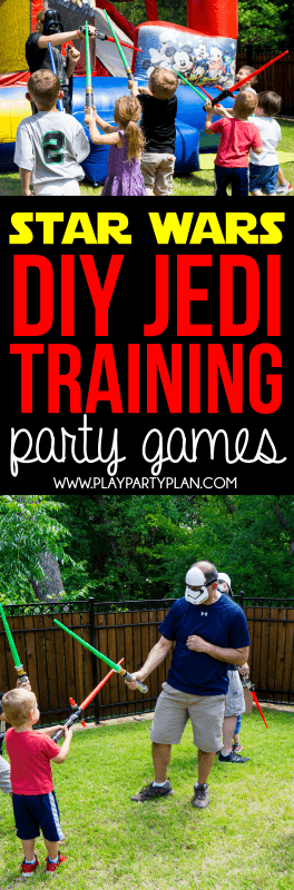 Δοκιμάστε αυτά τα διασκεδαστικά παιχνίδια πάρτι DIY Jedi Training Academy για τα επόμενα γενέθλια Star Wars ή για παιδικά πάρτι! Υπέροχες ιδέες που λειτουργούν για αγόρια, κορίτσια, ακόμη και για ένα μεγάλο πάρτι! Σίγουρα δοκιμάζω αυτές τις δραστηριότητες με τα παιδιά μου στο επόμενο πάρτι Star Wars!