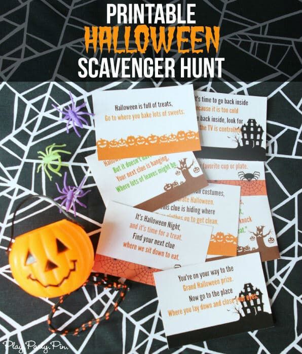 Cacera del carronyer de Halloween per imprimir gratis per a nens