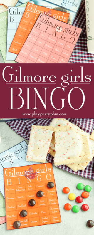 Бесплатные распечатанные карты бинго для девочек Гилмор