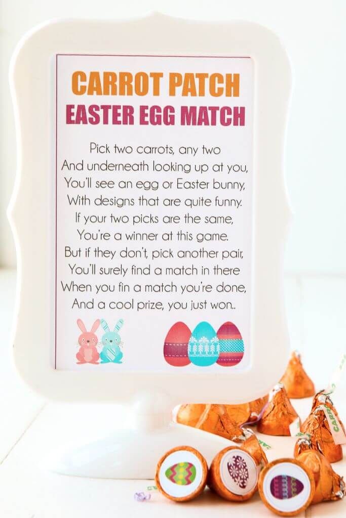 Jocs de festa de Pasqua imprimibles gratuïts que són perfectes per a nens de totes les edats. Imprimiu els adhesius, poseu-los a la part inferior dels petons d