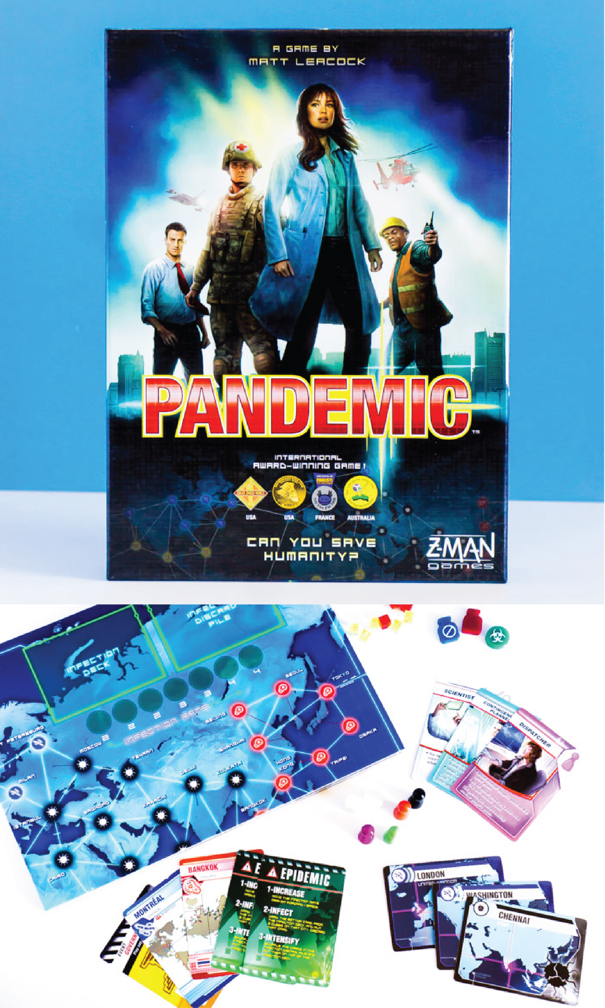 Družabna igra Pandemic je ena najboljših družabnih iger za odrasle doslej