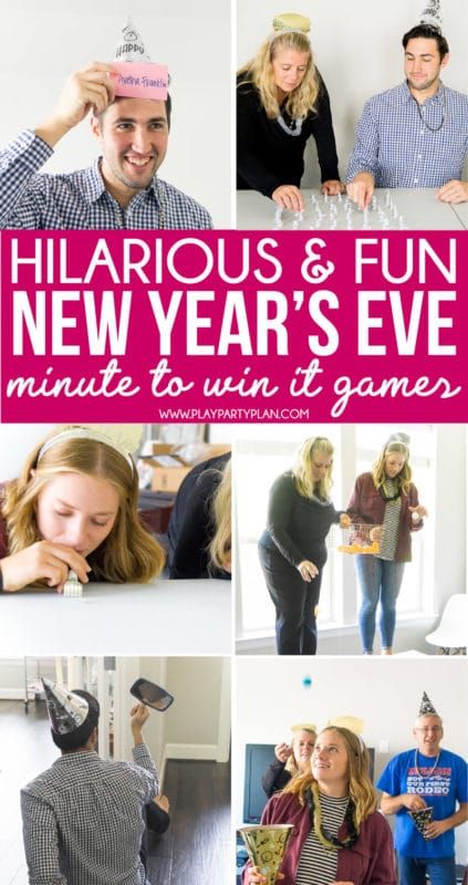 Hilarious New Year's Eve Minute to Win It Games