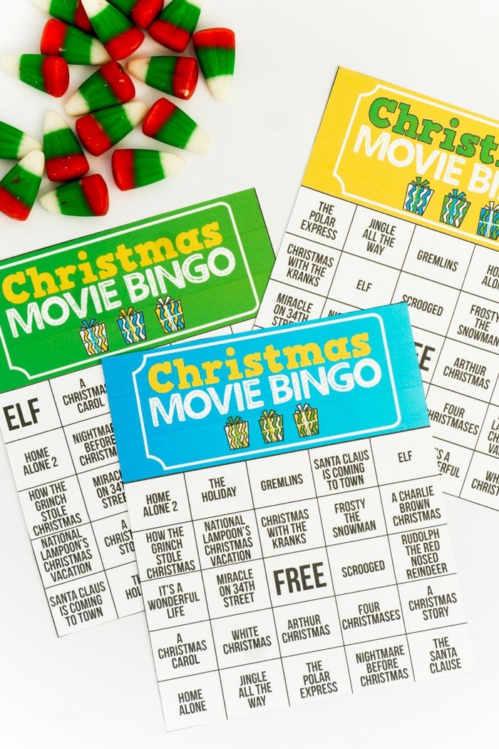 Cartes de bingo de Noël imprimables gratuites