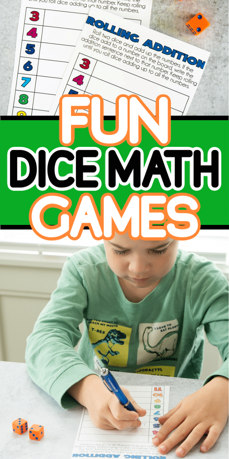 Te gry w kości matematyczne do wydrukowania świetnie nadają się do dodania odrobiny zabawy do ćwiczeń matematycznych! Zabawne gry dla całej rodziny lub do zabawy z dziećmi w celu wykorzystania ich umiejętności matematycznych w naprawdę zabawny sposób!