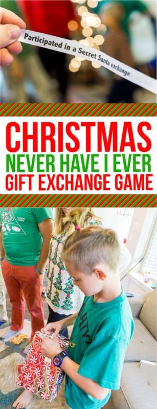 Christmas Never Have I Ever Vragen & Gift Game