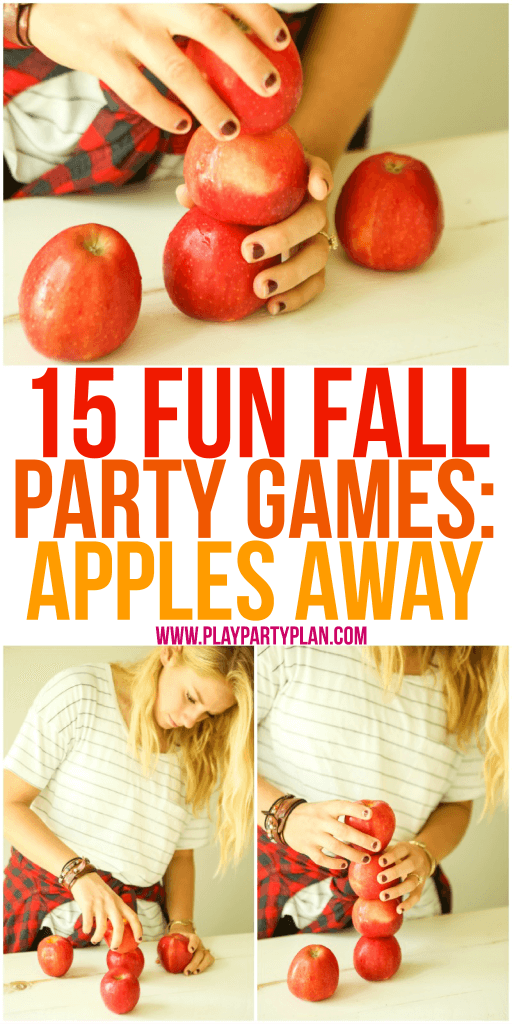 Gunakan epal dan labu dalam permainan pesta musim luruh yang menyeronokkan ini