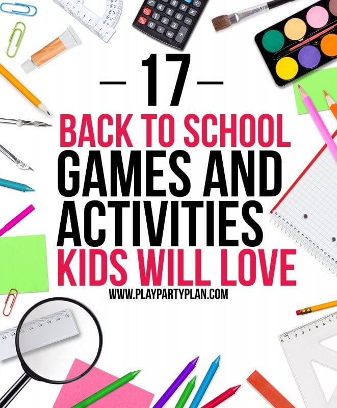 17 linksmų „Grįžti į mokyklą“ žaidimų vaikams