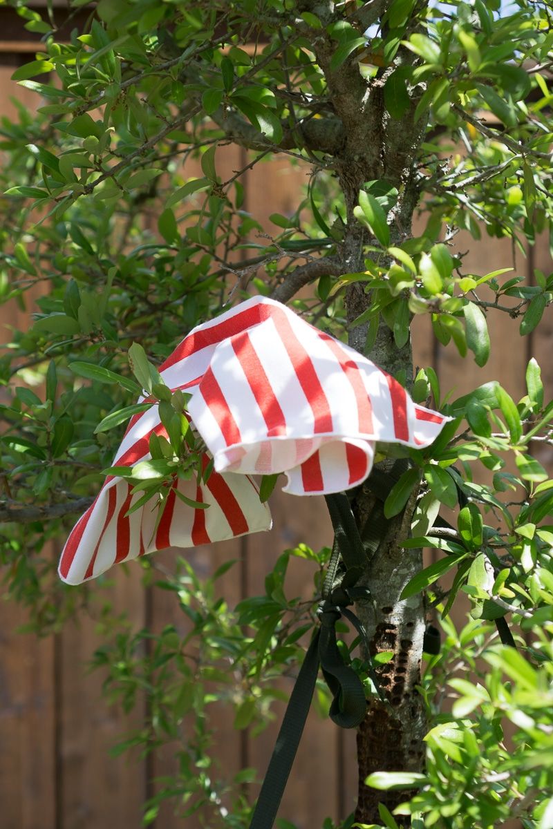 Een vlag in een boom - een van de beste buitenspellen