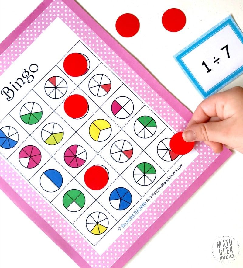 Divertit joc de bingo matemàtic
