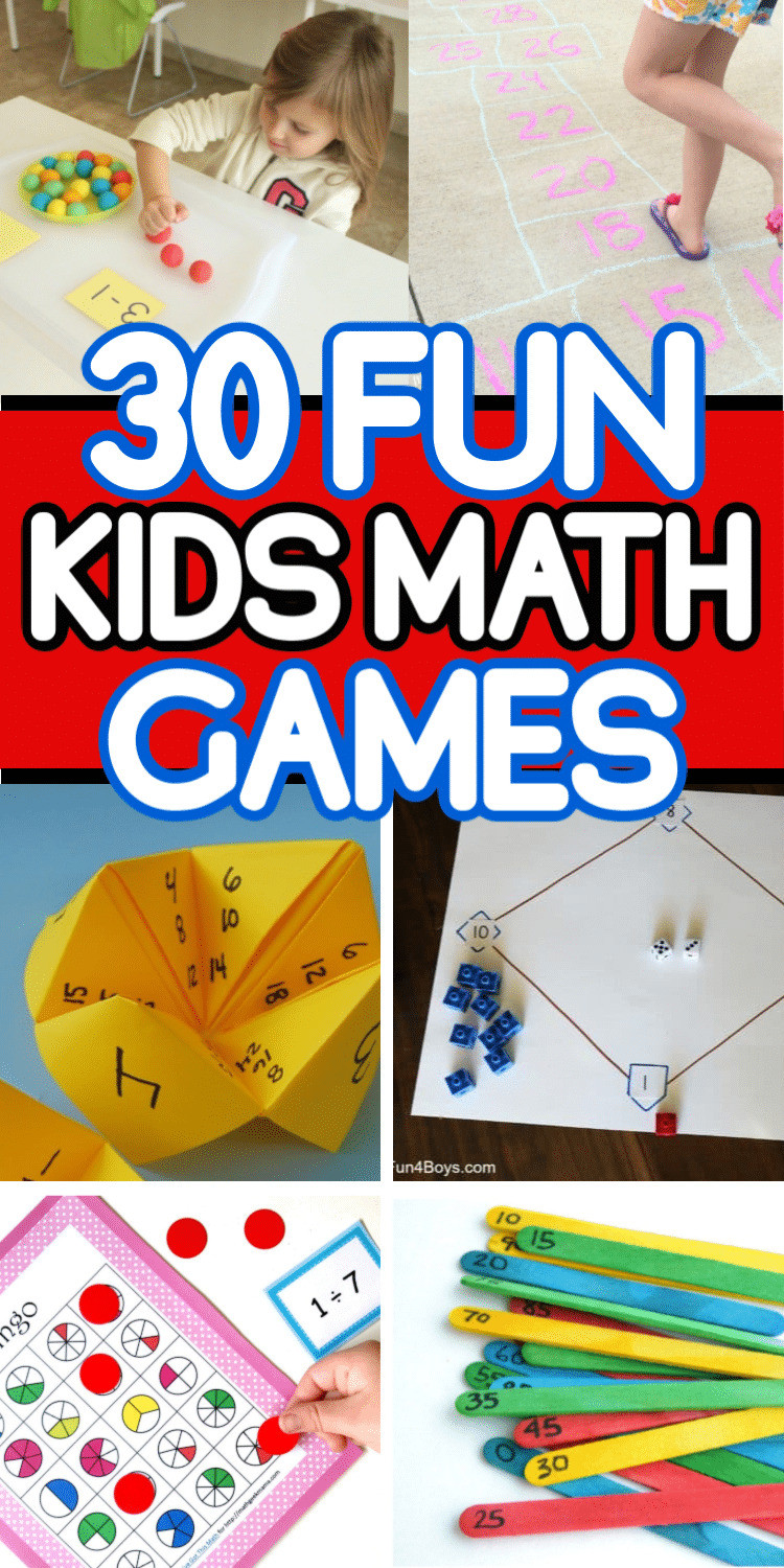 बच्चों के लिए सबसे मजेदार गणित खेल के 30! मुद्रण योग्य खेल, मुफ्त गणित खेल, और बहुत कुछ!