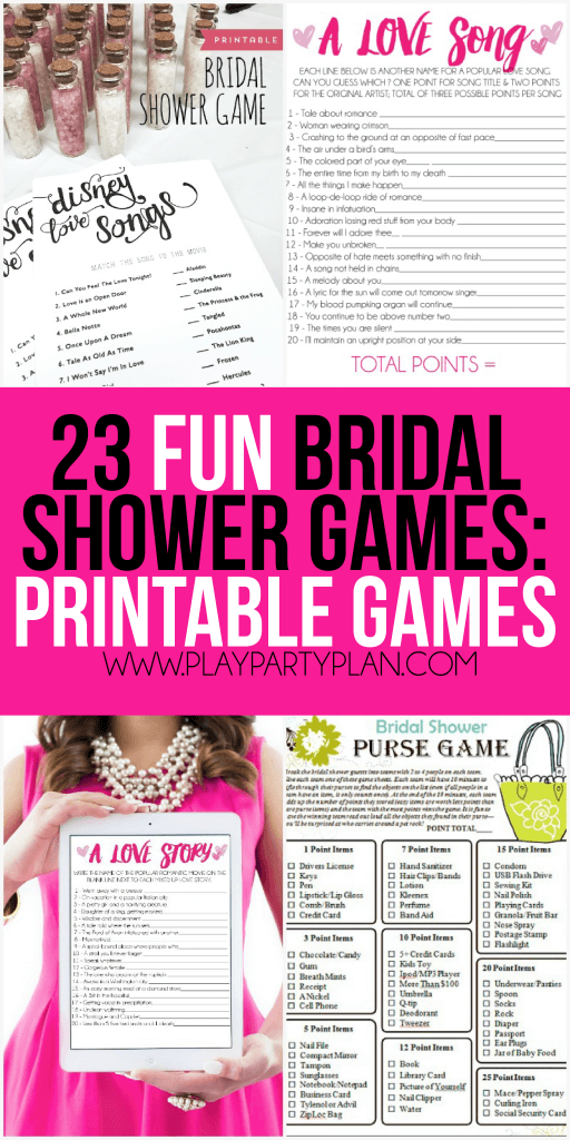 23 jocs més divertits de dutxa nupcial que no foten, incloent tot, des de jocs per a parelles, jocs interactius per a grups grans i fins i tot un munt de jocs de dutxa de núvia gratuïts imprimibles. Molts d