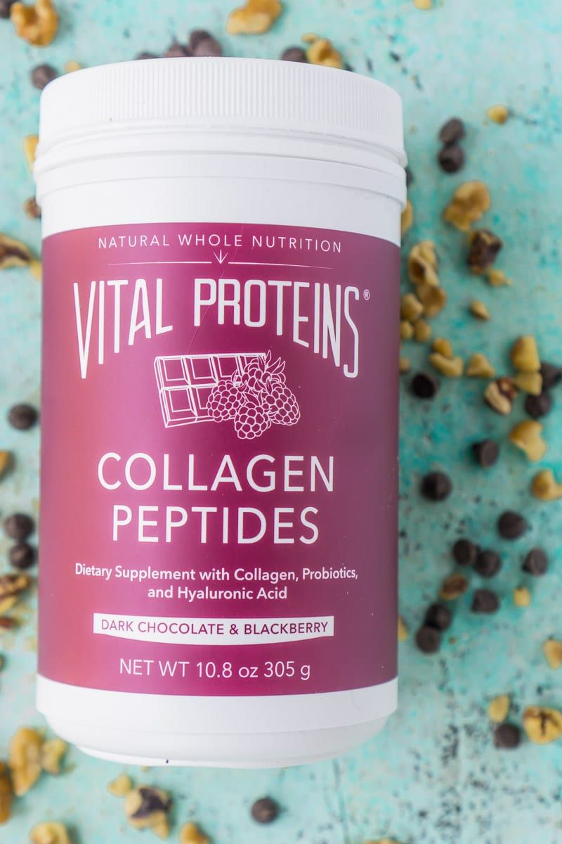 Peptida kolagen Vital Protein sangat baik dalam gigitan protein coklat ini