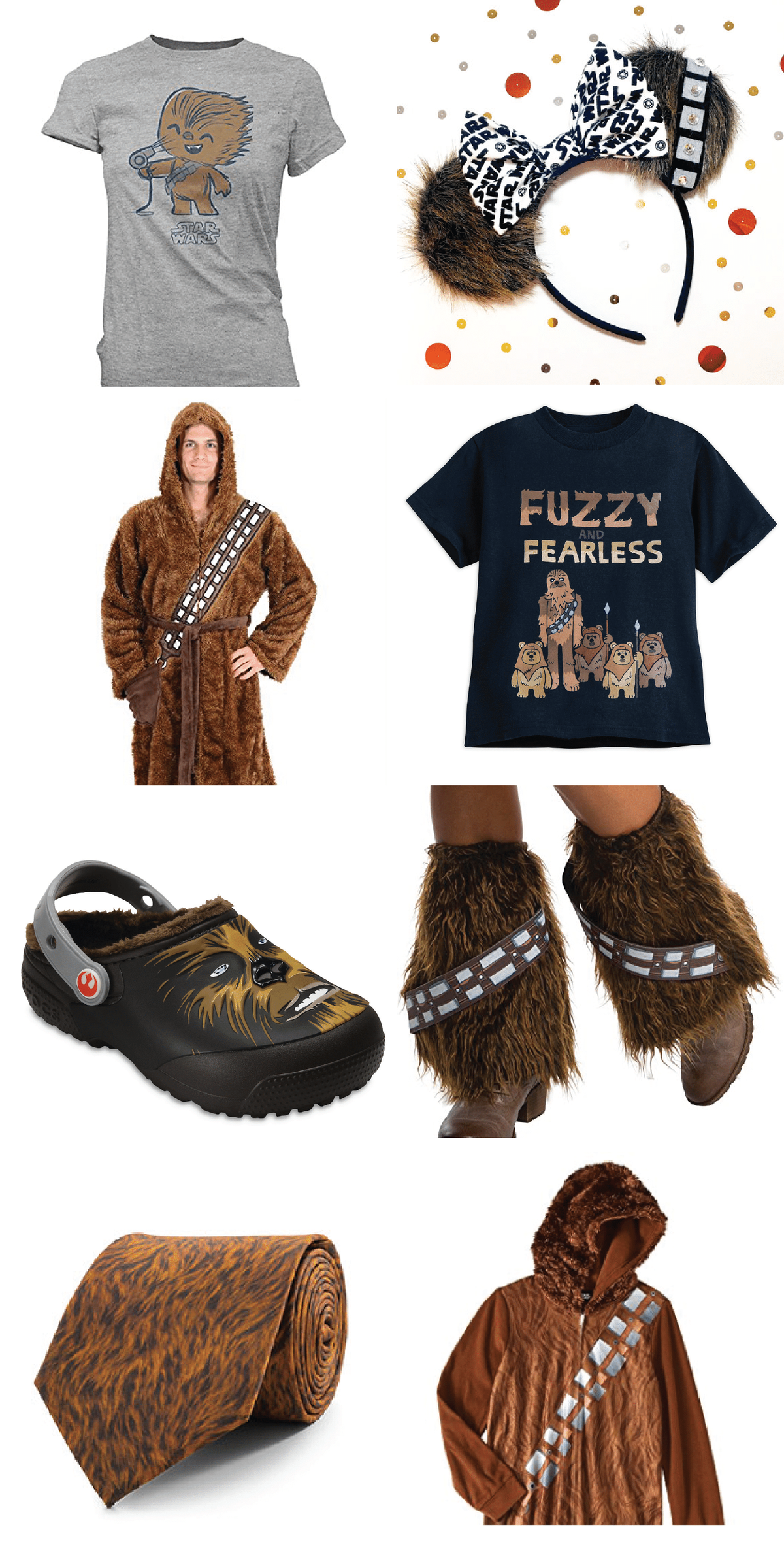Vajadzīga Zvaigžņu karu dāvana, ko ņemt līdzi uz ballīti? Šie Chewbacca iedvesmotie produkti ir dažas no labākajām dzimšanas dienas dāvanām, Zvaigžņu karu apģērbiem vai tiešām tikai produkti cilvēkiem, kuri mīlēja The Last Jedi