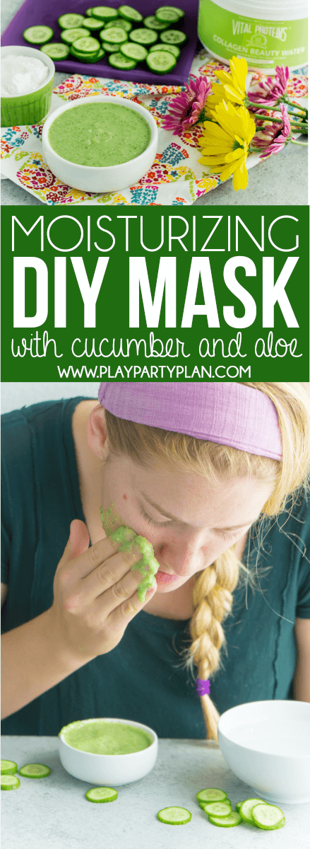 Preprosta DIY maska ​​za obraz z uporabo kumar, jogurta in medu!