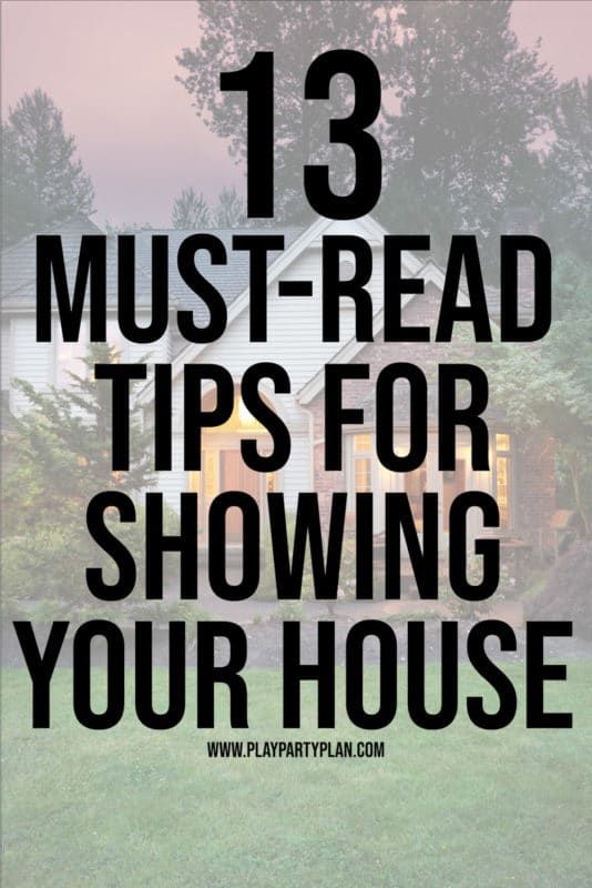 13 consejos que debes leer para mostrar tu casa y una lista de verificación para mostrar que se puede imprimir gratis