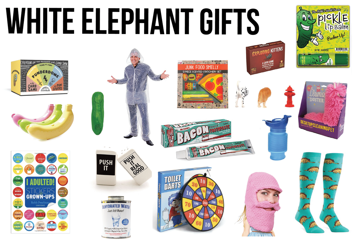 Els millors regals sobre elefants blancs, juntament amb les regles sobre els elefants blancs, la definició d