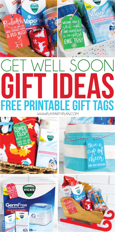 Funny Get Well Soon Gifts and Free Printable Gift Cards