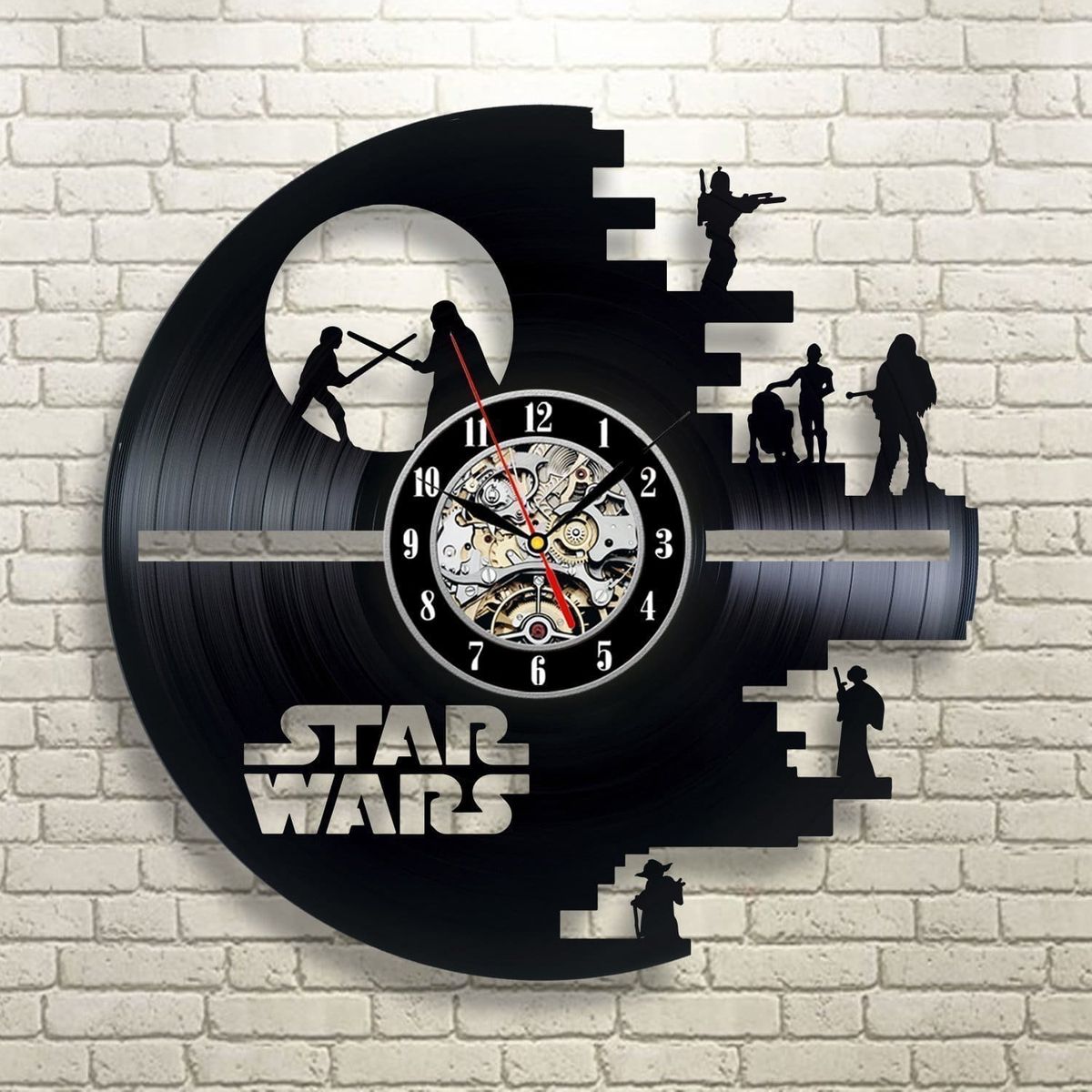 Tyto vinylové nástěnné hodiny jsou jedním z nejlepších dárků Star Wars