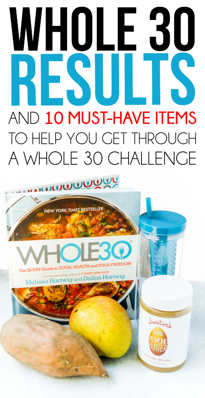 Whole 30 Results & 10 Whole 30 Must-Haves