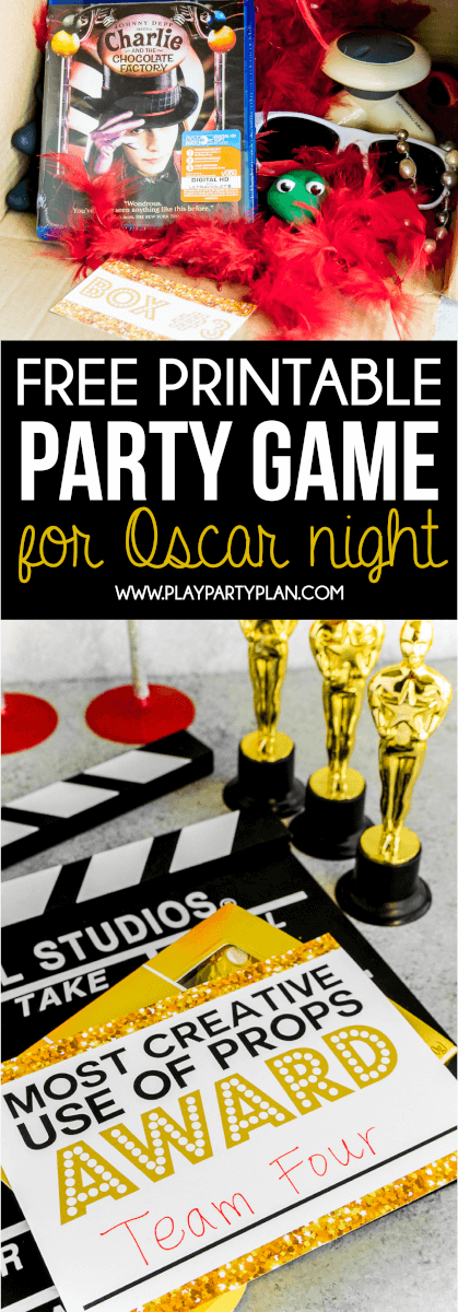 Ik hou van deze leuke Oscar-feestideeën! De out-of-the-box movie partygame klinkt als zo leuk!