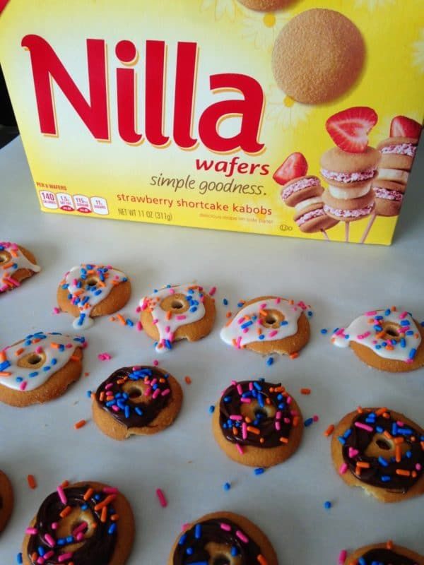 Donut party cookies od Nilla Wafers