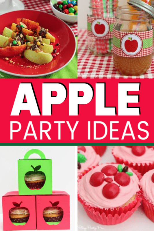 Тонове страхотни идеи за парти за ябълки от декорации до игри и дори идеи за торта и благосклонност! Перфектен за детски есенни партита за рожден ден или просто забавна тема за есенна нощ на момичетата!