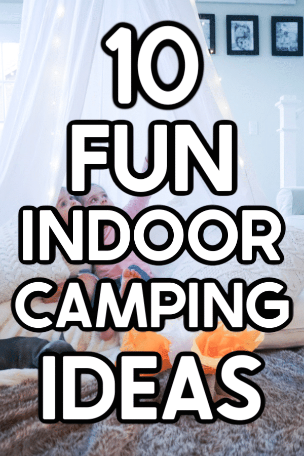 Kids camping indoor