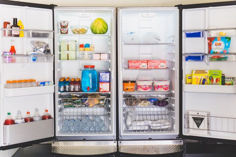 Buksan ang pagbaril ng Gladiator All Refrigerator at Upright Freezer